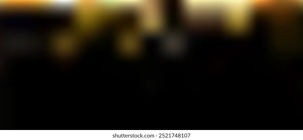 abstract bokeh lights with black gradient blur backgroud