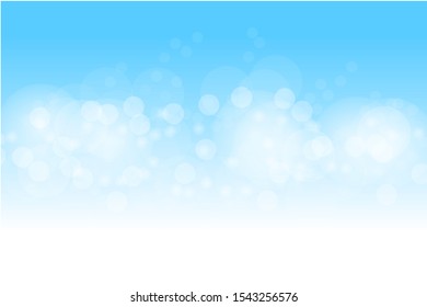 Abstract Bokeh Lights Blue Background, Holiday light background with bokeh, Vector Illustration