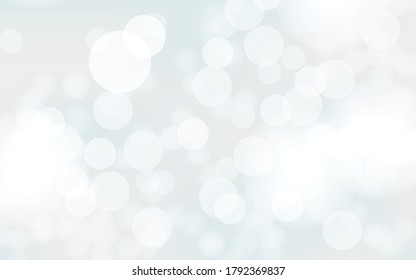 Abstract bokeh lights blue and gray color with soft light background illustration
