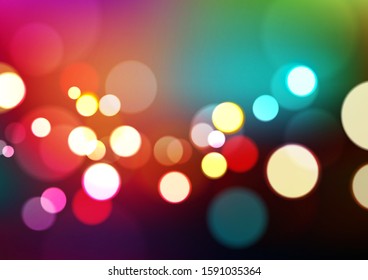 Abstract bokeh lights colorful background. Vector Eps10