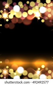 Abstract bokeh lights. Festive  background