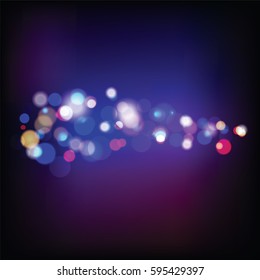 abstract bokeh lights galaxy space color background