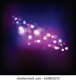 abstract bokeh lights galaxy space color background