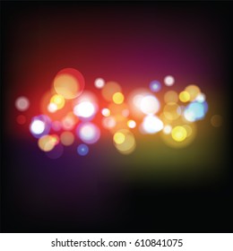 abstract bokeh lights galaxy space color background