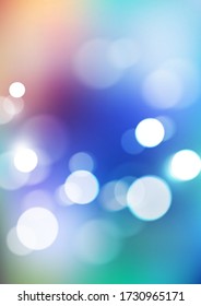Resumen de las luces de bokeh sobre el fondo de los colores borrosos. Vector Eps10