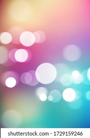 Abstract bokeh lights on colorful background. Vector Eps10