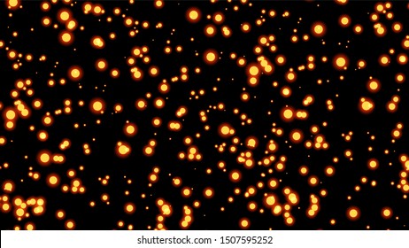 Abstract bokeh lights on dark background 