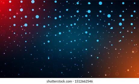 Abstract bokeh lights on dark background