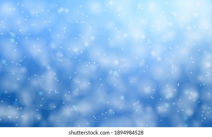 Abstrakte Bokeh-Lichter mit hellblauer Hintergrundgrafik, Hintergrund.
