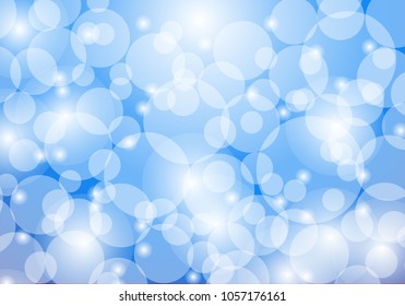 Abstract bokeh lights with soft light background illustration