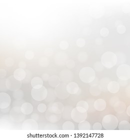 Abstract bokeh lights with soft light background.Vector illustration.