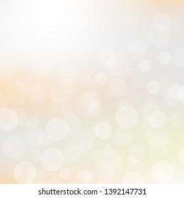 Abstract bokeh lights with soft light background.Vector illustration.