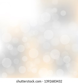 Abstract bokeh lights with soft light background.Vector illustration.