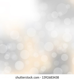 Abstract bokeh lights with soft light background.Vector illustration.