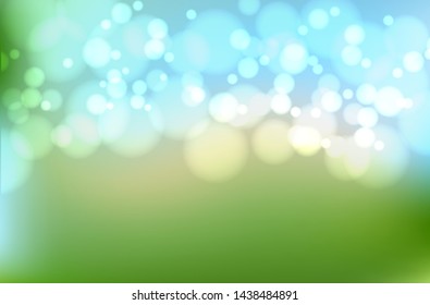 Abstract bokeh lights with soft light background illustration