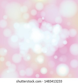 Abstract bokeh lights with soft light background illustration