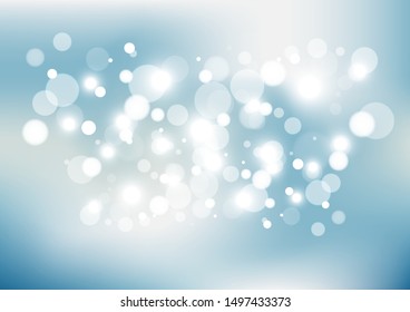 Abstract bokeh lights with soft light background illustration.