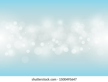 Abstract bokeh lights with soft light background illustration.