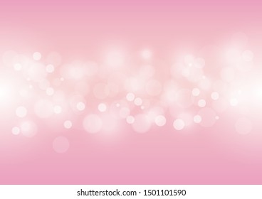 Abstract bokeh lights with soft light background illustration.