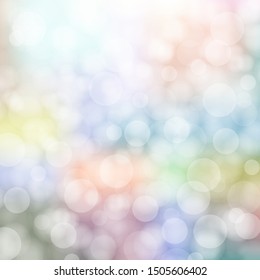 Abstract bokeh lights with soft light background. Vector EPS10