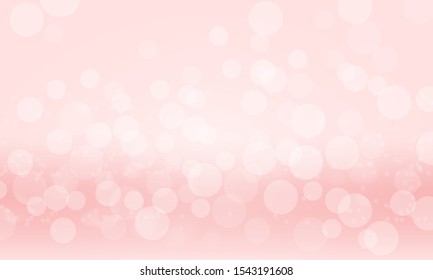 
Abstract bokeh lights with soft light on pink background illustration