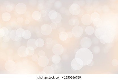 Abstract bokeh lights with soft light background illustration