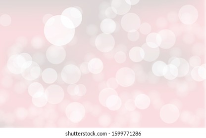 Abstract bokeh lights with soft light background illustration