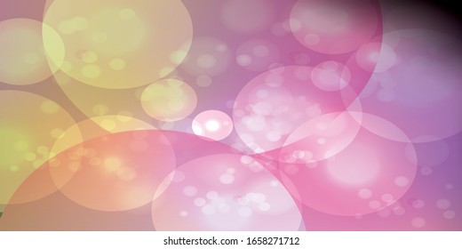 Abstract bokeh lights with soft light background