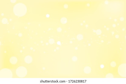 Abstrakte Bukh-Lichter mit weichem hellgelben Hintergrund