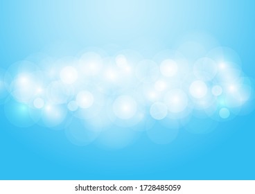 Abstract bokeh lights with soft light background illustration