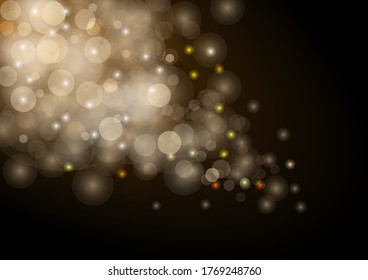 Resumen de las luces de boquilla con ilustración de fondo de luz suave
