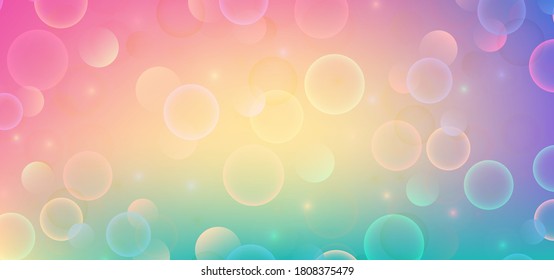 Abstract bokeh lights with soft light background illustration. Elegant blurred bokeh lights texture backdrop. Soft pastel colors bokeh lights background. defocused