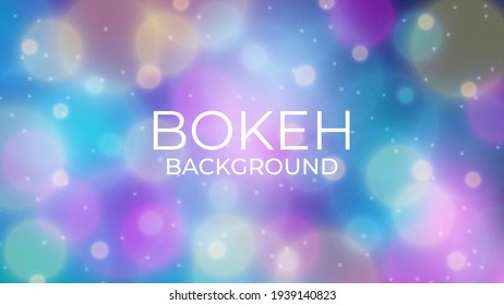 Abstract bokeh lights with soft light Magic background. EPS 10. Holiday background. lowing particles. Lighting effects of flash. illustration