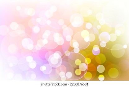 Abstract bokeh lights with soft light background illustration.