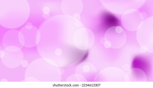 Abstract bokeh lights with soft light purple background illustration