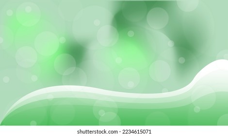 Abstract bokeh lights with soft light green background illustration