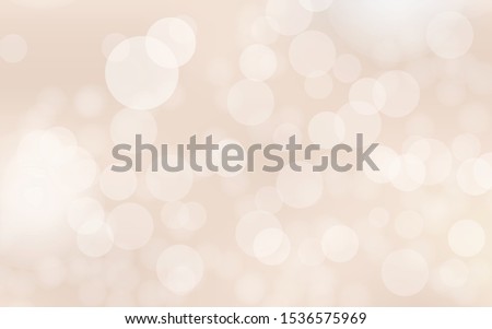 Abstract bokeh lights with soft light cofee background illustration