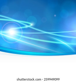 abstract bokeh lights vector background poster with empty space for web or print.