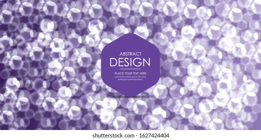Abstract Bokeh Lights Vintage Background, Vector Illustration