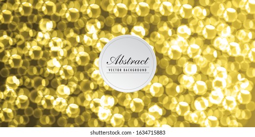 Abstract Bokeh Lights Vintage Background, Vector Illustration