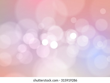 Abstract Bokeh Lights Vintage Background, Vector Illustration