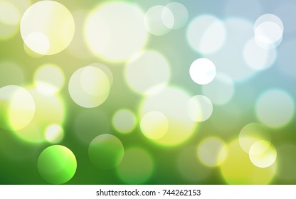 Abstract Bokeh Lights Vintage Background, Vector Illustration