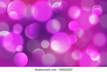 Abstract Bokeh Lights Vintage Background, Vector Illustration