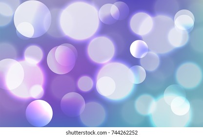 Abstract Bokeh Lights Vintage Background, Vector Illustration
