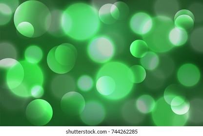Abstract Bokeh Lights Vintage Background, Vector Illustration
