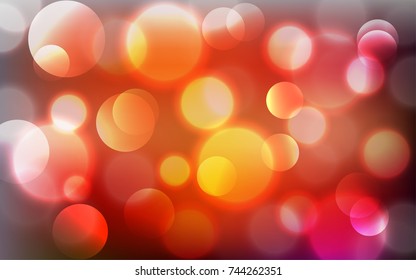 Abstract Bokeh Lights Vintage Background, Vector Illustration