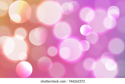 Abstract Bokeh Lights Vintage Background, Vector Illustration