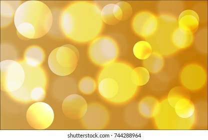 Abstract Bokeh Lights Vintage Background, Vector Illustration