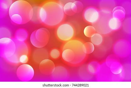 Abstract Bokeh Lights Vintage Background, Vector Illustration