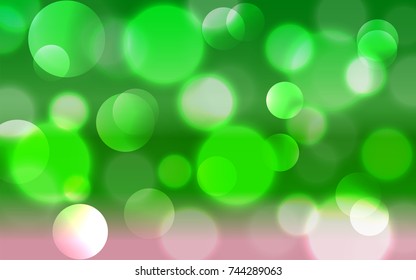 Abstract Bokeh Lights Vintage Background, Vector Illustration